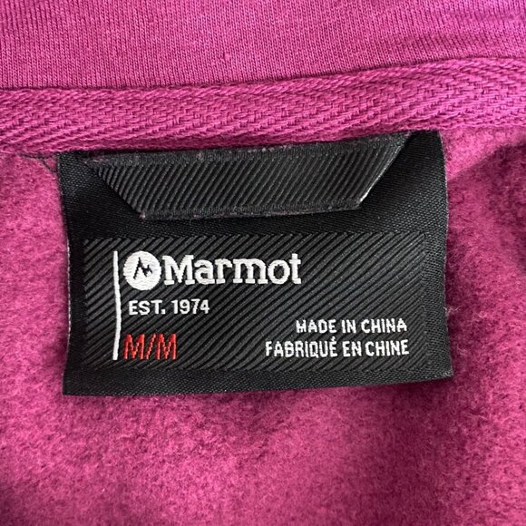 Marmot Coastal Hoodie Purple Women's Size Medium Long-Sleeve Pullover Sweatshirt - Picture 10 of 14